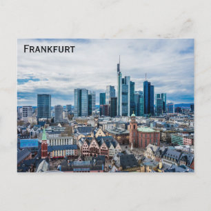 Postal Frankfurt Alemania Skyline Travel Photo