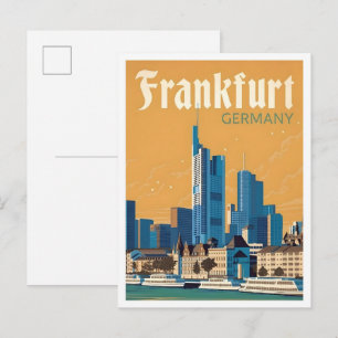 Postal Frankfurt Alemania Viajes Antiguos
