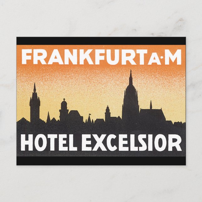Postal Frankfurt AM_Vintage Poster de Viajes (Anverso)