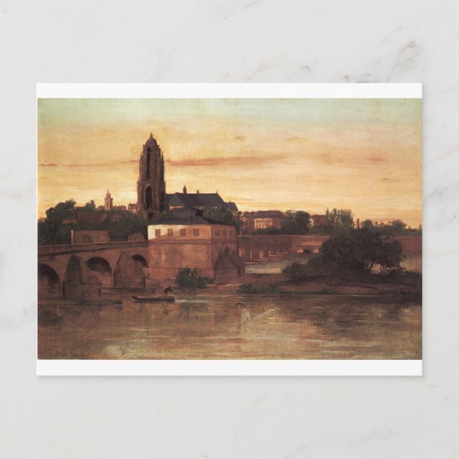 Postal Frankfurt por Gustave Courbet (Anverso)