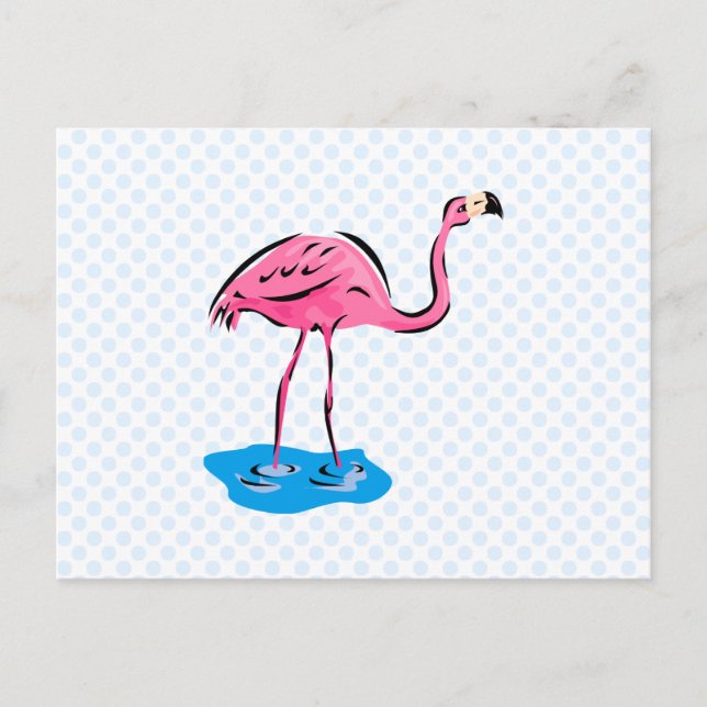 Postal Frankie Flamingo (Anverso)