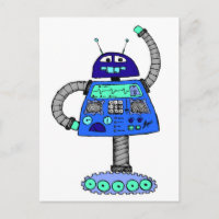 Frankie Robot: Azul sobre blanco