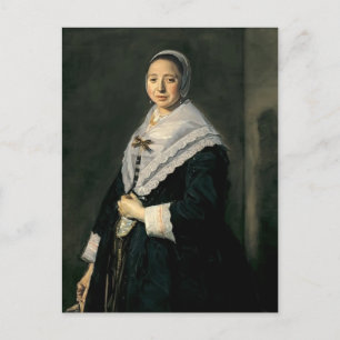 Postal Frans Hals - Retrato de una mujer