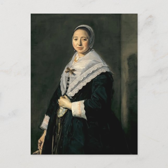 Postal Frans Hals - Retrato de una mujer (Anverso)