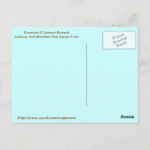 Postal Franscious y Lennart en el barco del río Tom Sowye