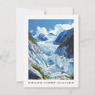 Postal Franz Josef Glacier New Zealand Travel Postcard