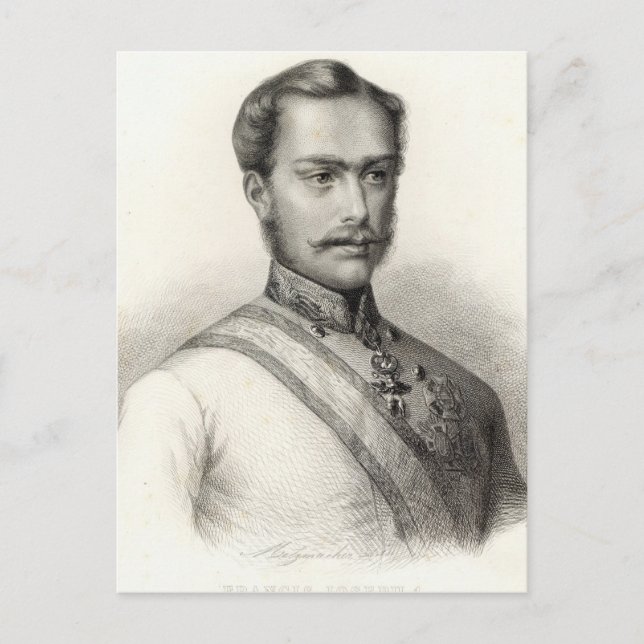 Postal Franz Joseph I, Emperador de Austria 2 (Anverso)