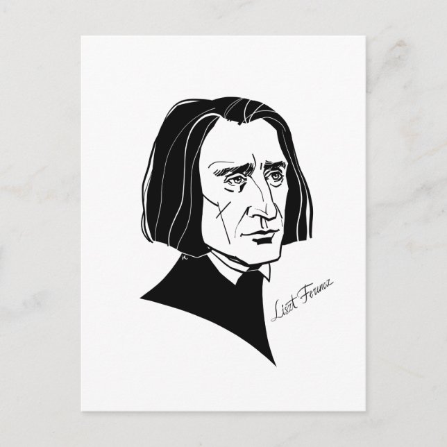 Postal Franz Liszt (Anverso)