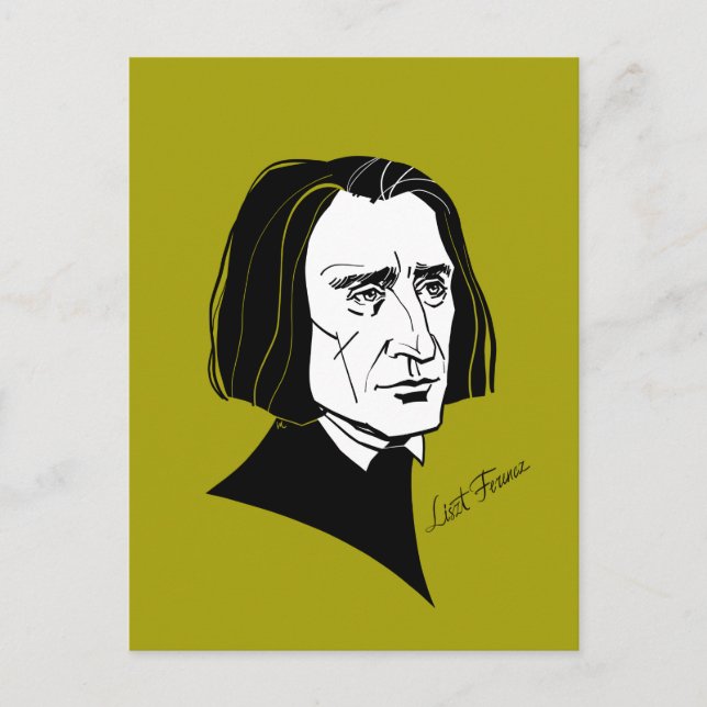 Postal Franz Liszt (Anverso)