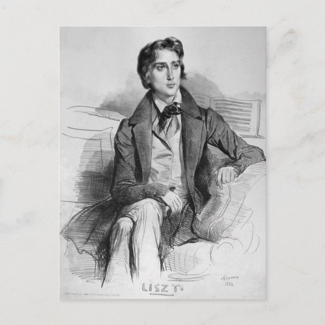 Postal Franz Liszt (Anverso)