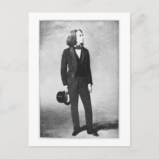 Postal Franz Liszt (1811-86) 1856 (litho) (foto de abajo  (Anverso)