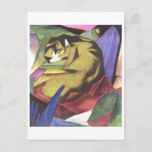 Postal Franz Marc - Amarillo del lienzo de la jungla de g