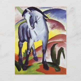 Postal Franz Marc - Caballo azul I