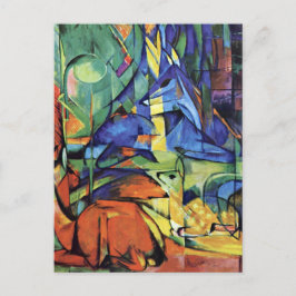 Postal Franz Marc - Deer in the forest (II)