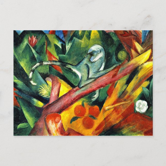 Postal Franz Marc - El mono pequeño (Anverso)