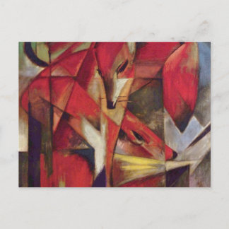 Postal Franz Marc - Foxes