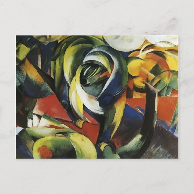 Postal Franz Marc - Mandrill (Anverso)