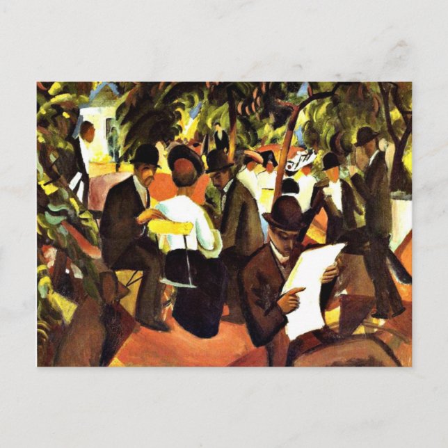 Postal Franz Marc - Restaurante Garden (Anverso)