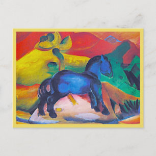 Postal Franz Marc, The Blue Pony, Arte   