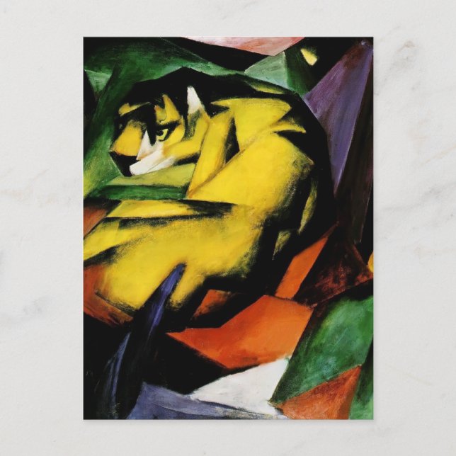 Postal Franz Marc-Tiger (Anverso)