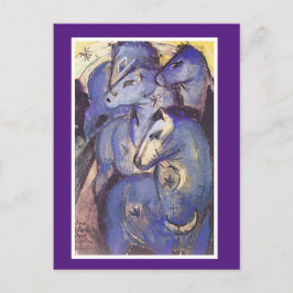 Postal Franz Marc, Tower of Blue Horses, Bella Artes,