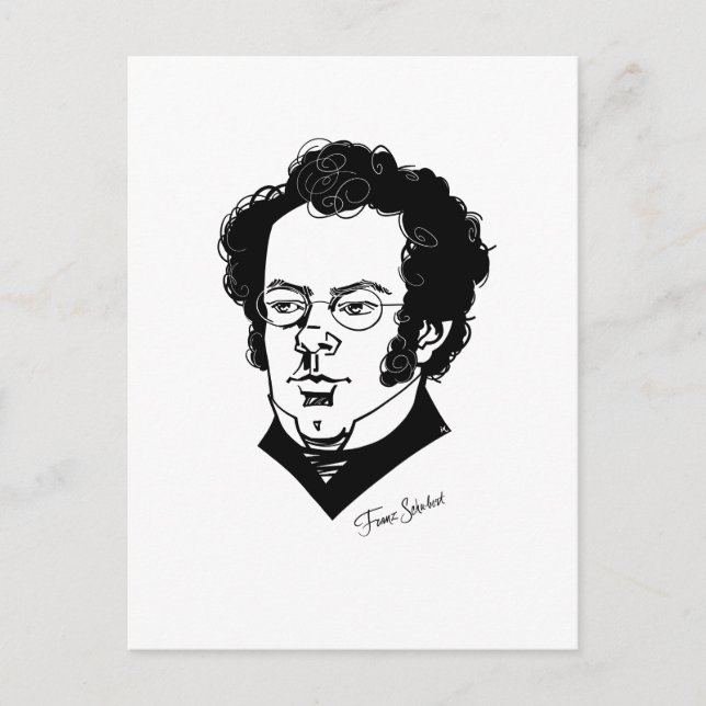 Postal Franz Schubert (Anverso)