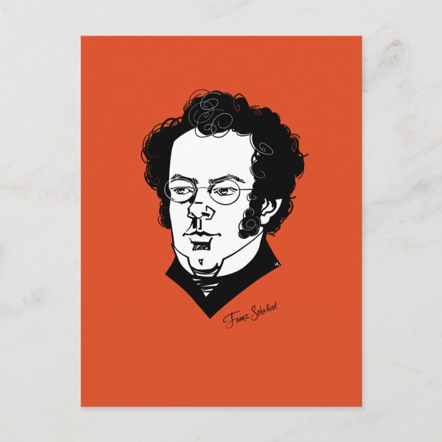 Postal Franz Schubert (Anverso)