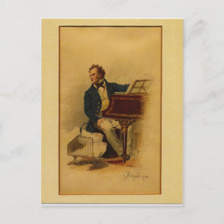 Postal Franz Schubert por Julius Schmid