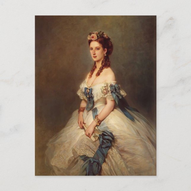 Postal Franz Winterhalter - Alexandra, Princesa de Gales (Anverso)