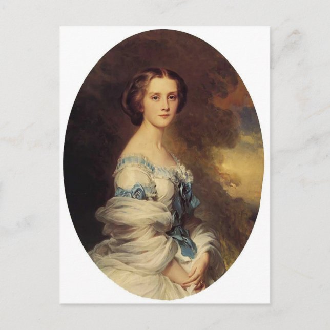 Postal Franz Winterhalter - Melanie de Bussiere (Anverso)