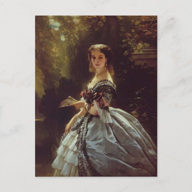 Postal Franz Winterhalter - Princesa Elizabeth Belosselsk (Anverso)