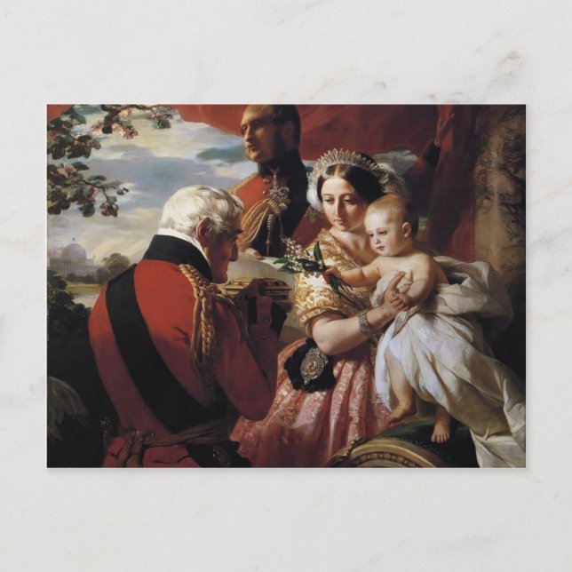 Postal Franz Xaver Winterhalter - El primero de mayo (Anverso)