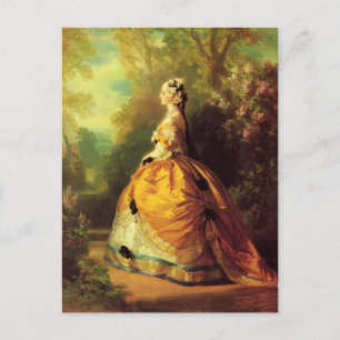 Postal Franz Xaver Winterhalter - La emperatriz Eugénie