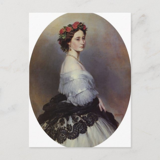 Postal Franz Xaver Winterhalter - Princesa Alicia de Ingl (Anverso)