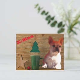 Postal französische Bulldoggen Christmas French Bulldog