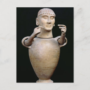 Postal Frasco canópico con brazos móviles