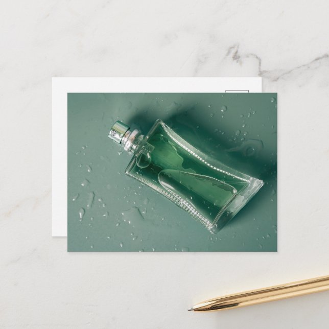 Postal Frasco de perfume de moda (Anverso/Reverso In Situ)