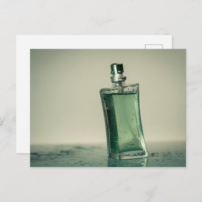 Postal Frasco de perfume de moda (Anverso / Reverso)