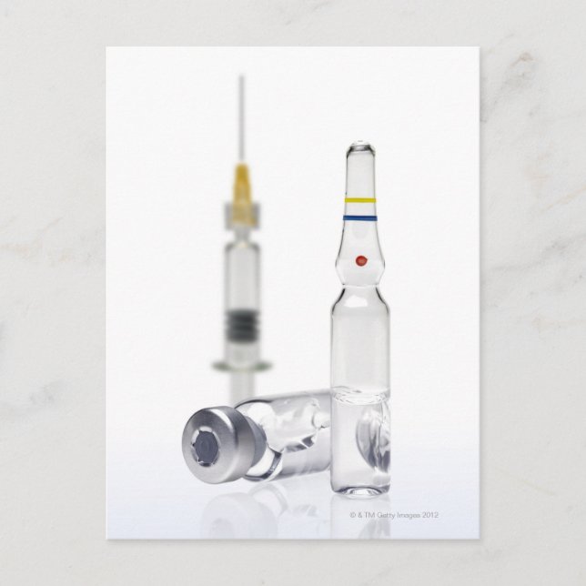 Postal Frascos que contienen la medicina para las (Anverso)