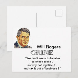 POSTAL FRASE DE WILL ROGERS #13