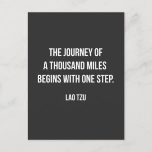 Postal Frase motivacional de Lao Tzu.
