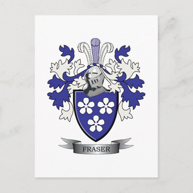 Postal Fraser Family Crest Coat. (Anverso)