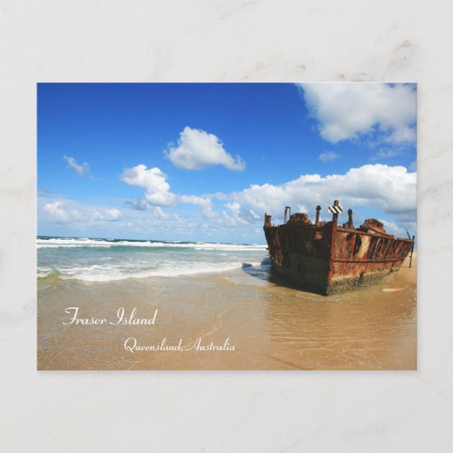 Postal Fraser Island Shipwreck - Postcard (Anverso)