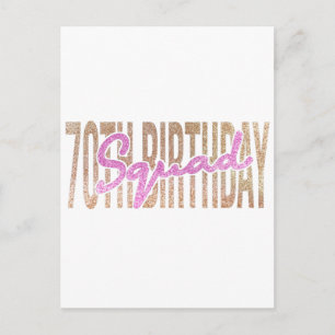 Postal frases de cumpleaños 70 para grupo