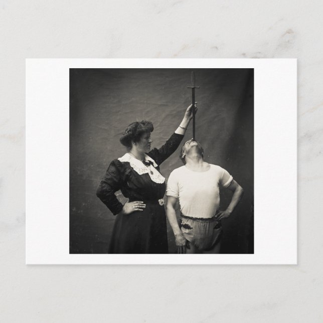 Postal Fraude del ventilador de la espada de la sidefunci (Anverso)