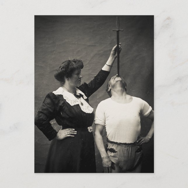 Postal Fraude del ventilador de la espada de la sidefunci (Anverso)