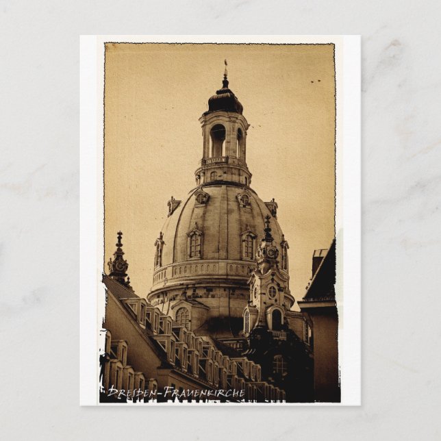 Postal Frauenkirche Dresden - Vintage (Anverso)