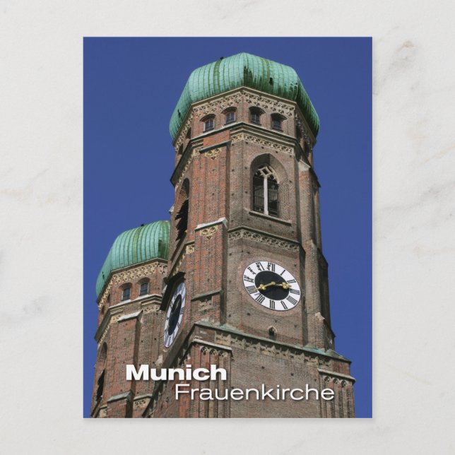 Postal Frauenkirche en Munich, Baviera (Anverso)