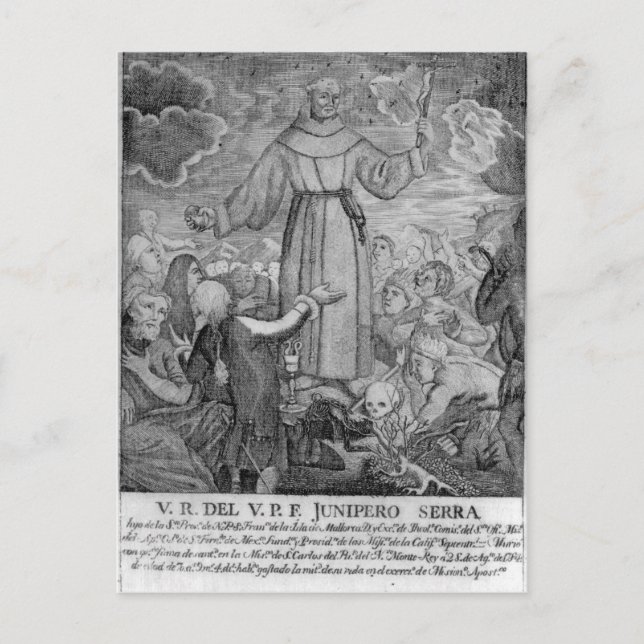 Postal Fray Junipero Serra (Anverso)