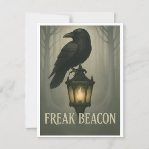 Postal Freak Beacon Raven Postcard